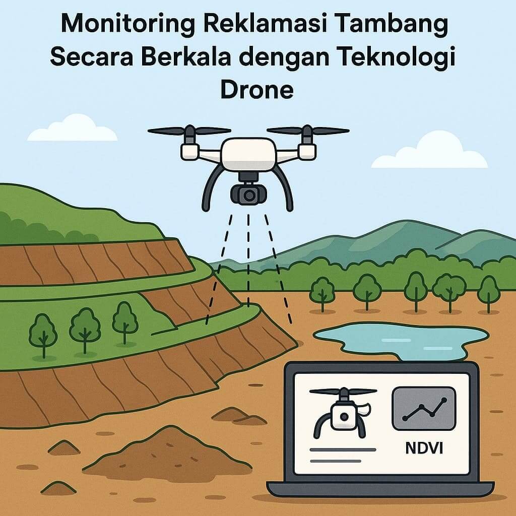 Monitoring Reklamasi Tambang dengan Drone