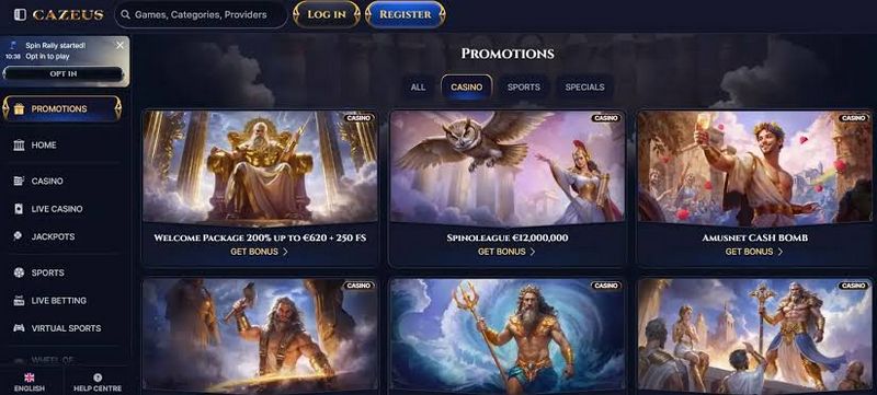 Applicazione del casinò online Cazeus 2026